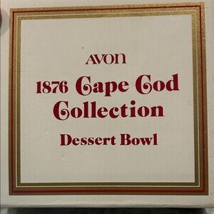 Avon 1876 Cape Cod Collection Red Dessert Bowl